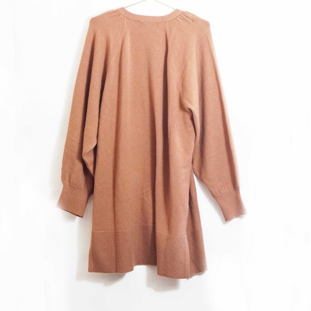 Ann Taylor Long Cardigan in Tan XXL - Picture 3 of 4